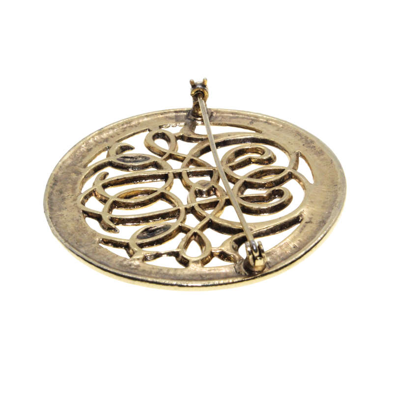 Brooch - Gold Tone Vintage Celtic Design Brooch - ML2867