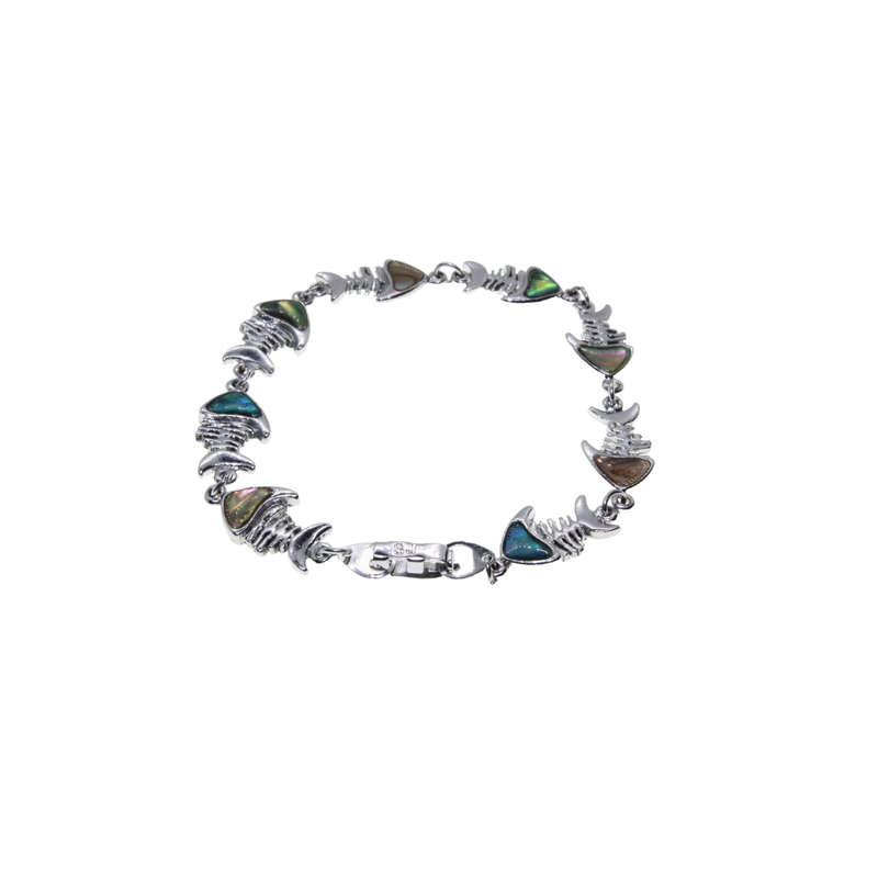 Bracelet - Silver Tone Clownfish with different colour stones - ML2918