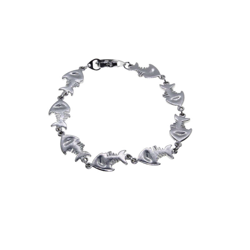Bracelet - Silver Tone Clownfish with different colour stones - ML2918