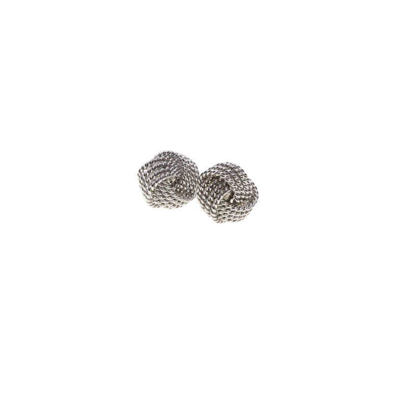Earrings - 925 Silver Love Knot Stud Earrings - ML2919