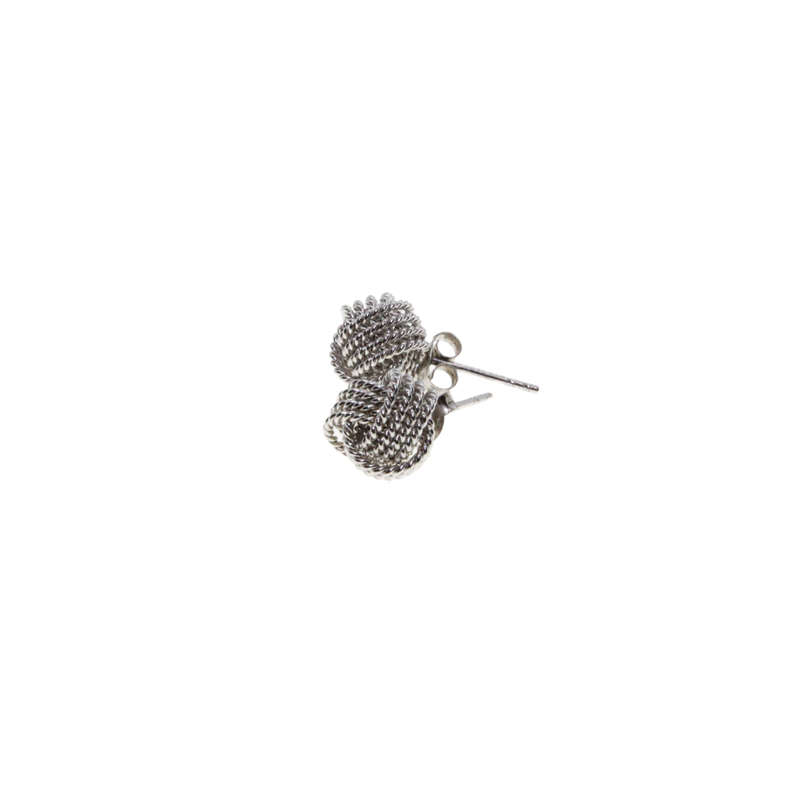 Earrings - 925 Silver Love Knot Stud Earrings - ML2919