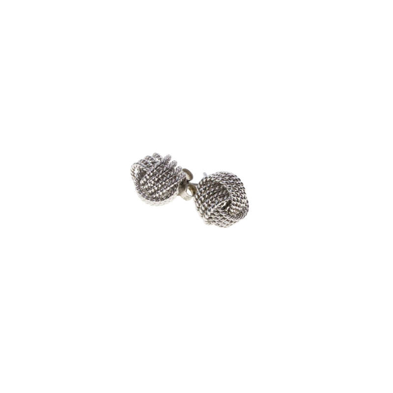 Earrings - 925 Silver Love Knot Stud Earrings - ML2919