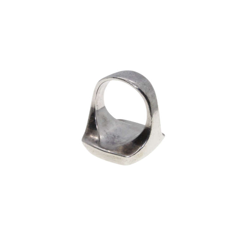 Ring - 925 Silver Crysocolla Stone in heavy setting - ML2946