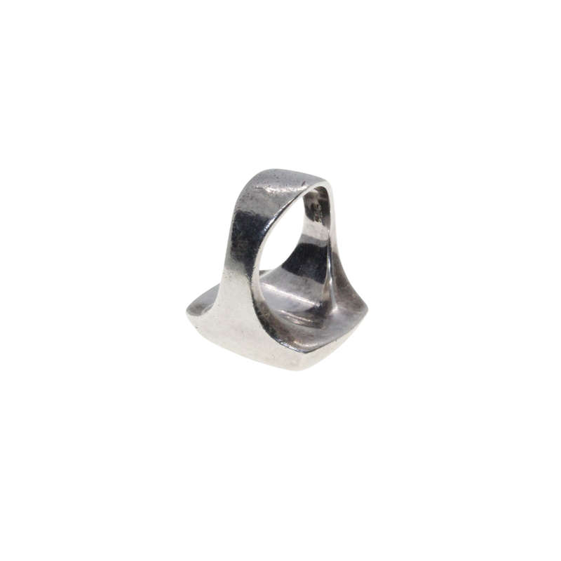 Ring - 925 Silver Crysocolla Stone in heavy setting - ML2946