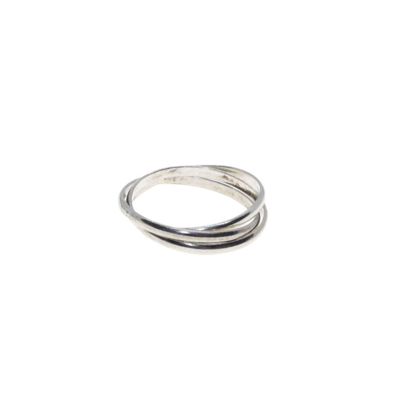 Ring - 925 Silver Russian Wedding Band - ML2949