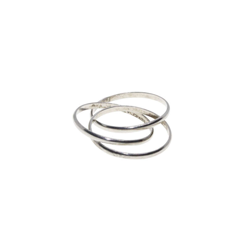 Ring - 925 Silver Russian Wedding Band - ML2949