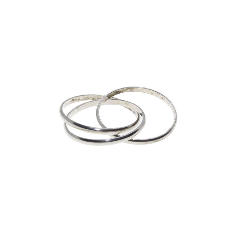 Ring - 925 Silver Russian Wedding Band - ML2949