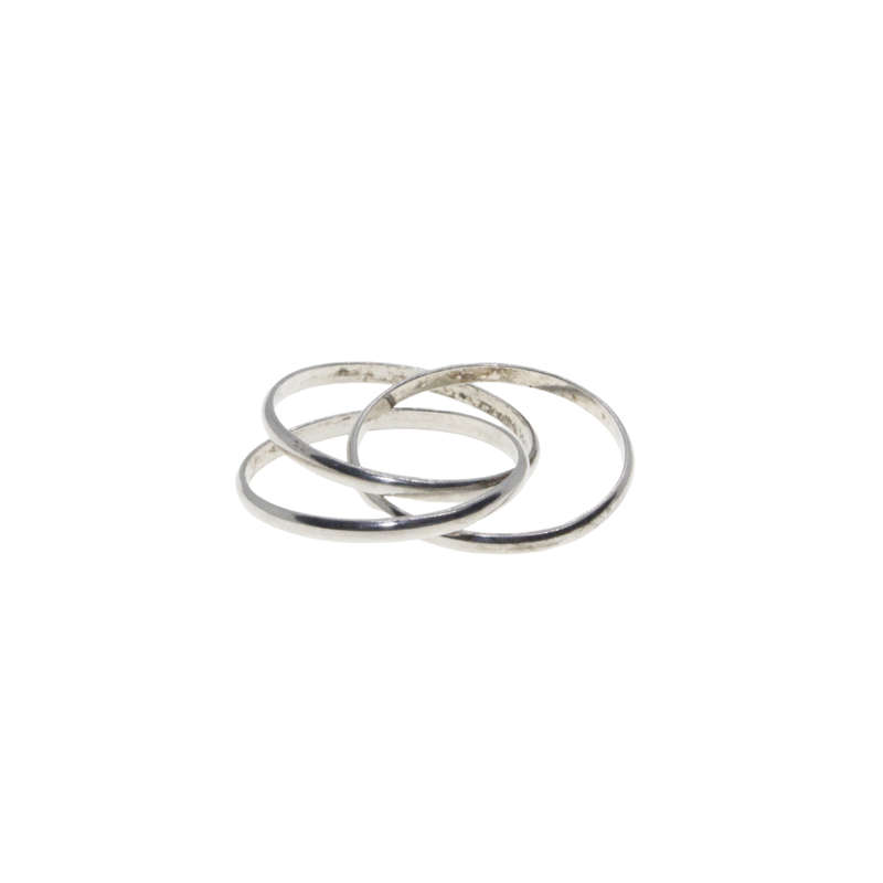 Ring - 925 Silver Russian Wedding Band - ML2949