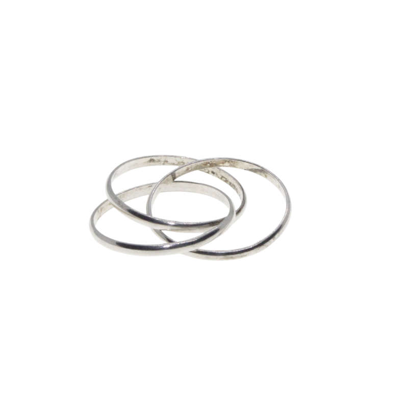 Ring - 925 Silver Russian Wedding Band - ML2949