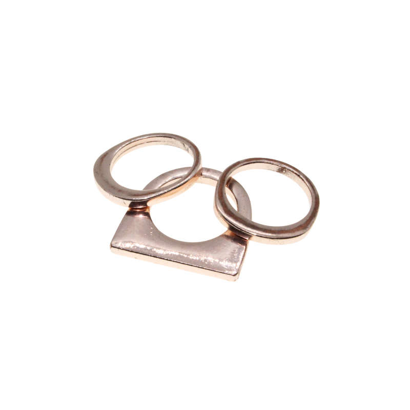 Ring - Copper Tone Stacking Rings  x 3 - ML2986