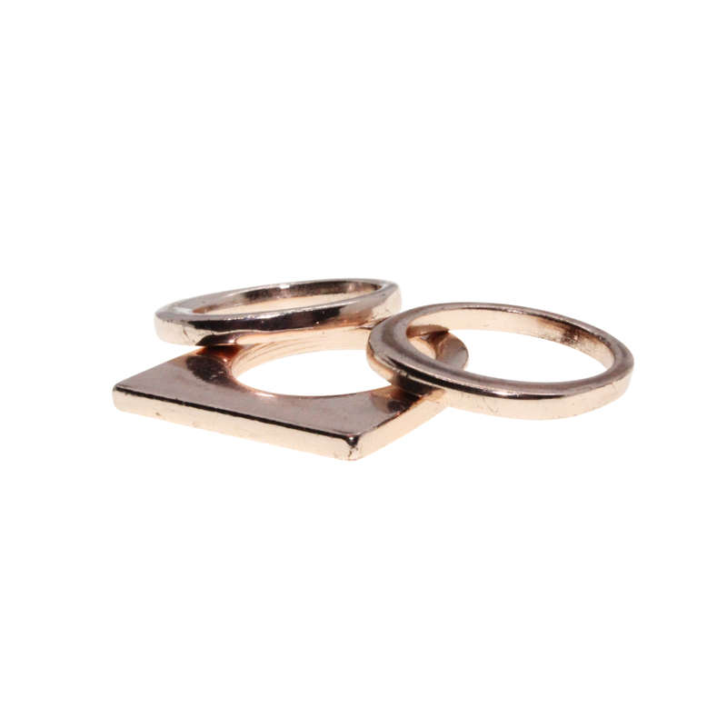 Ring - Copper Tone Stacking Rings  x 3 - ML2986