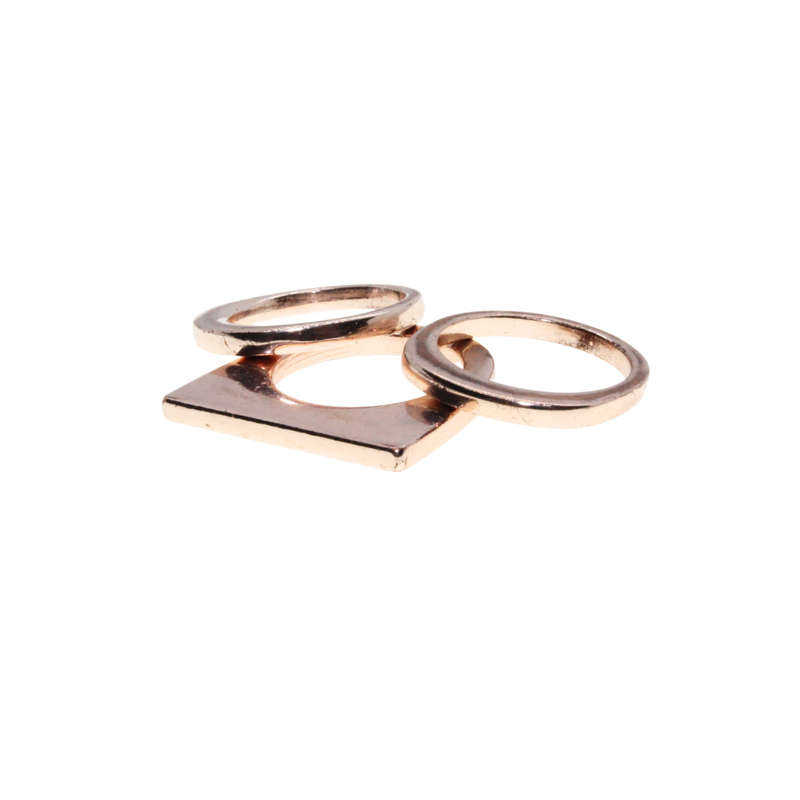 Ring - Copper Tone Stacking Rings  x 3 - ML2986