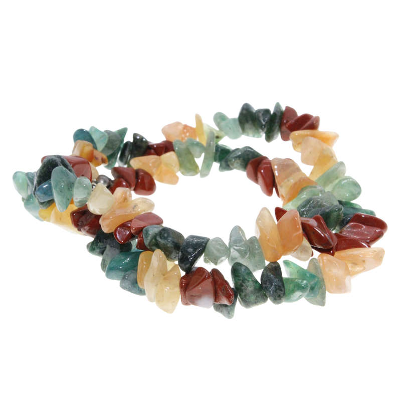 Necklace - Silver Tone Clasp. Colourful Multigem Stones Necklace. "Colours Of Brazil" - ML3020
