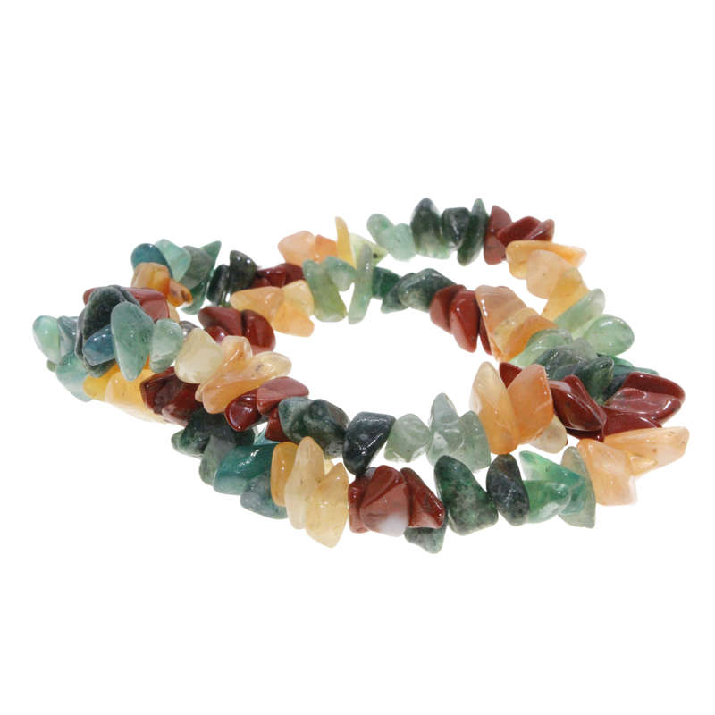 Necklace - Silver Tone Clasp. Colourful Multigem Stones Necklace. "Colours Of Brazil" - ML3020