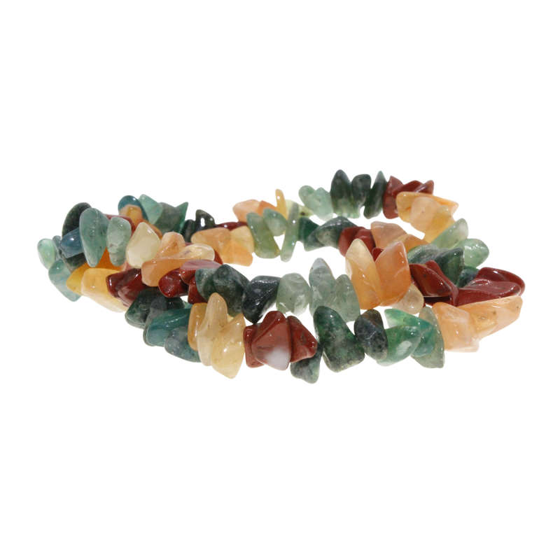 Necklace - Silver Tone Clasp. Colourful Multigem Stones Necklace. "Colours Of Brazil" - ML3020