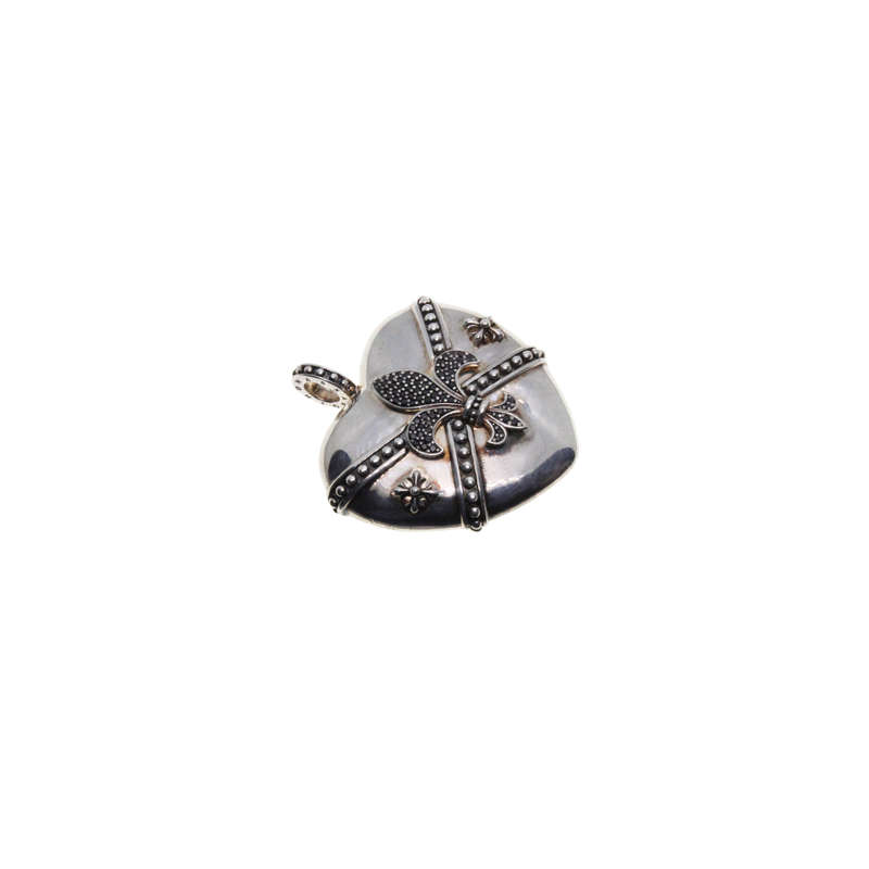 Pendant - 925 Silver Thomas Sabo Heart Locket  Fleur de Lis.  Double Side - ML3044