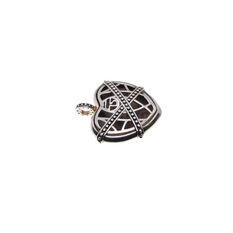 Pendant - 925 Silver Thomas Sabo Heart Locket  Fleur de Lis.  Double Side - ML3044