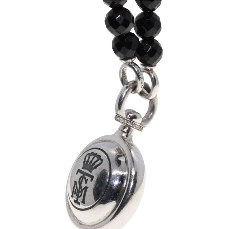 Necklace - 925 Silver Ti Sento Milano Black Onyx Gemstones. Ti Sento Pendant - ML3052