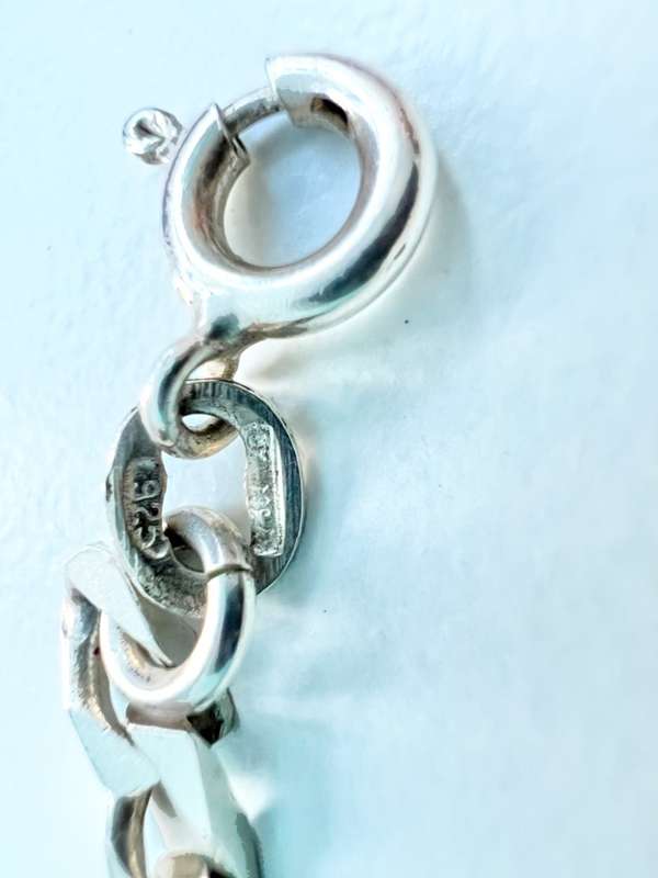 Bracelet - 925 Silver Ladies Bracelet. Link Chain ML2021