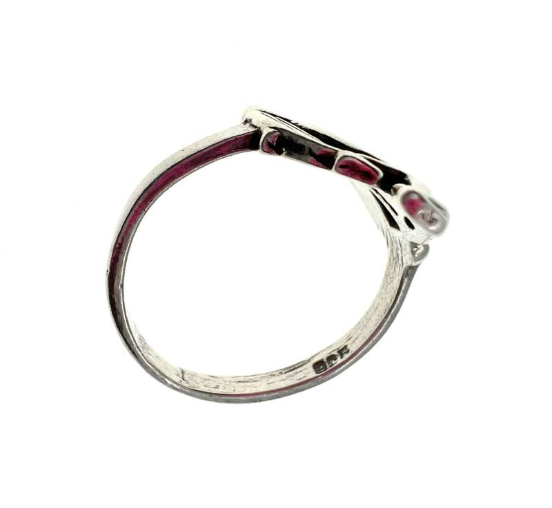 Ring - Vintage 925 Silver Star Sign Aquarius Ring - ML2037