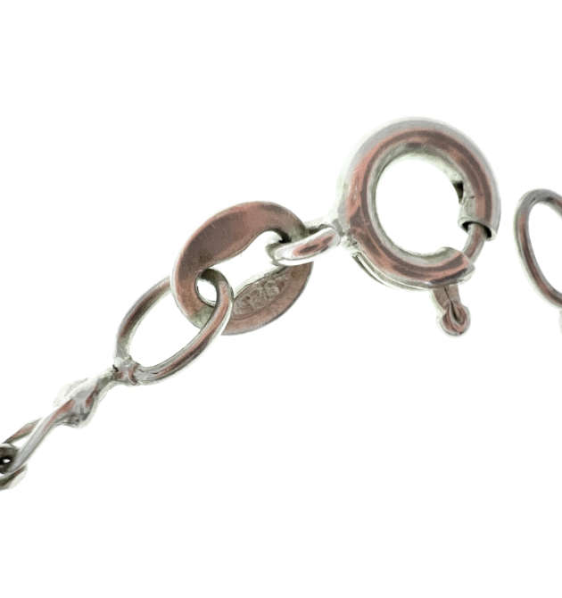 Bracelet - 925 Silver Bracelet Figaro Design - ML2044