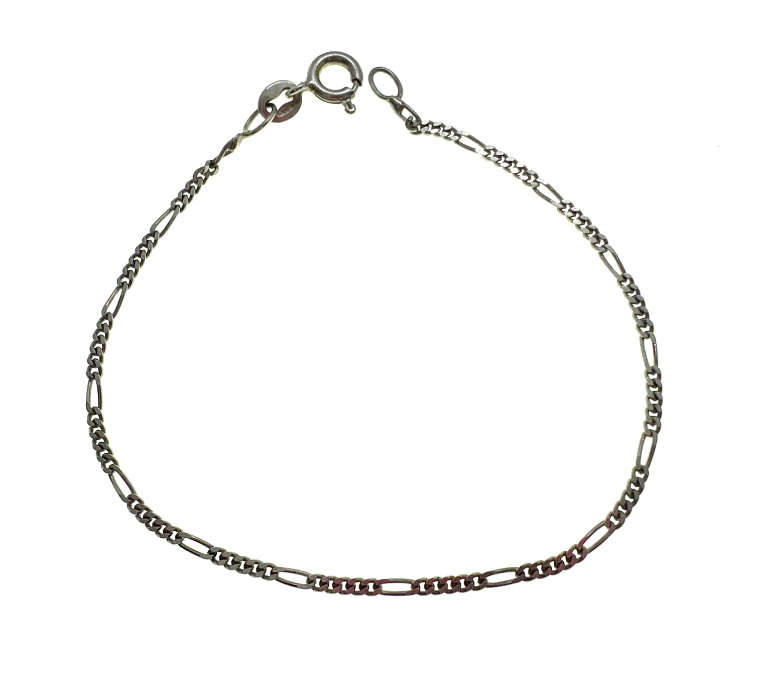 Bracelet - 925 Silver Bracelet Figaro Design - ML2044
