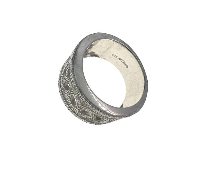 Ring - Vintage 925 Silver Parve Band - ML2069