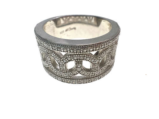 Ring - Vintage 925 Silver Parve Band - ML2069