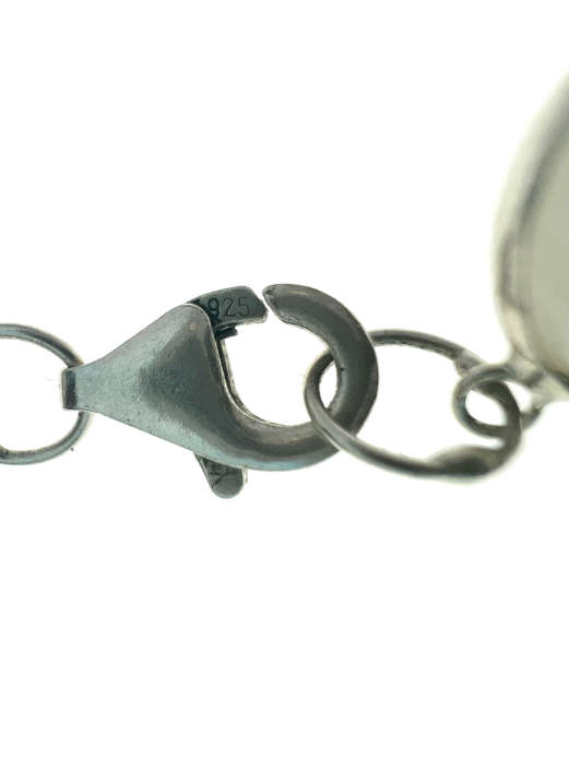 Bracelet - 925 Silver Evil Eye Bracelet, White, Light Blue and Dark Blue Turkey Stamp - ML2071