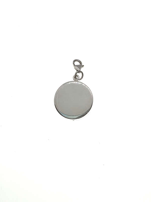 Pendant - 925 Silver with Clear and Blue Stones Surrounding the Evil Eye - ML2083