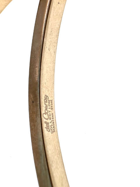 Bangle - 2 x  Stainless steel tennis style with 32 diamantes (gold tone) - ML2086