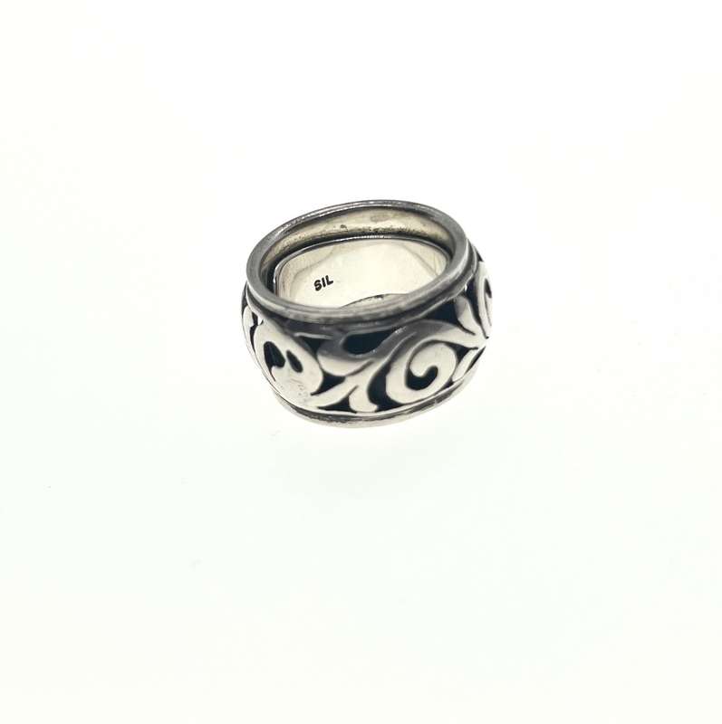 Ring -  925 Silver Unisex Meditation Spinner Ring - ML2096