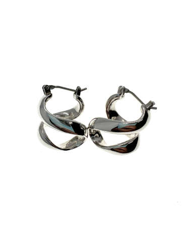 Earrings - 925 Silver Spiral Shape Earrings for Pierced Ears - ML2131