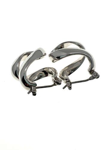 Earrings - 925 Silver Spiral Shape Earrings for Pierced Ears - ML2131