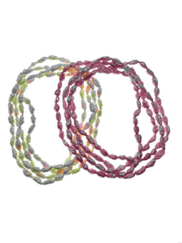 Necklace - 1 x Strand Freshwater Pink Tone Pearls and 1 x Strand Fresh water Off White Tone - ML2158