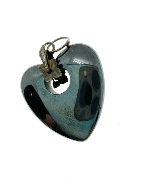 Pendant - Vintage Hematite Heart Pendant - ML2226