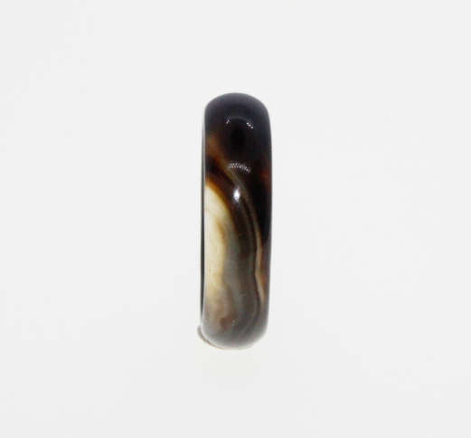 Ring - Vintage Agate Ring with Black and Brown Colour - ML2258
