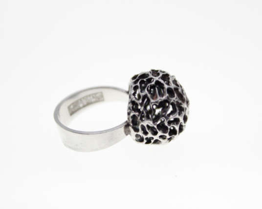 Ring - Vintage 925 Silver Erik Granit Ring, Stamped E.Granit, Made in Finland, 925H,Q7 - ML2289