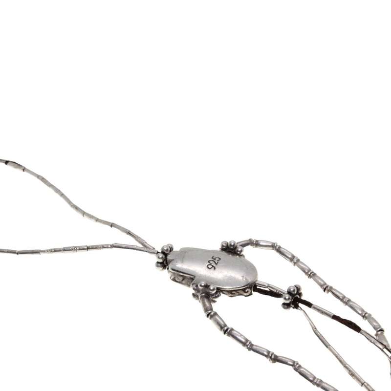 Bracelet - Finger Ring Bracelet - 925 Silver Hamsa Charm - ML3120