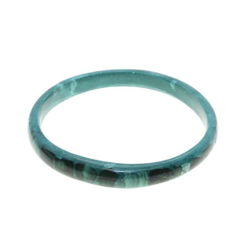 Bangle - Vintage Malachite Bangle with Multi Shades of Emerald Green - ML3158