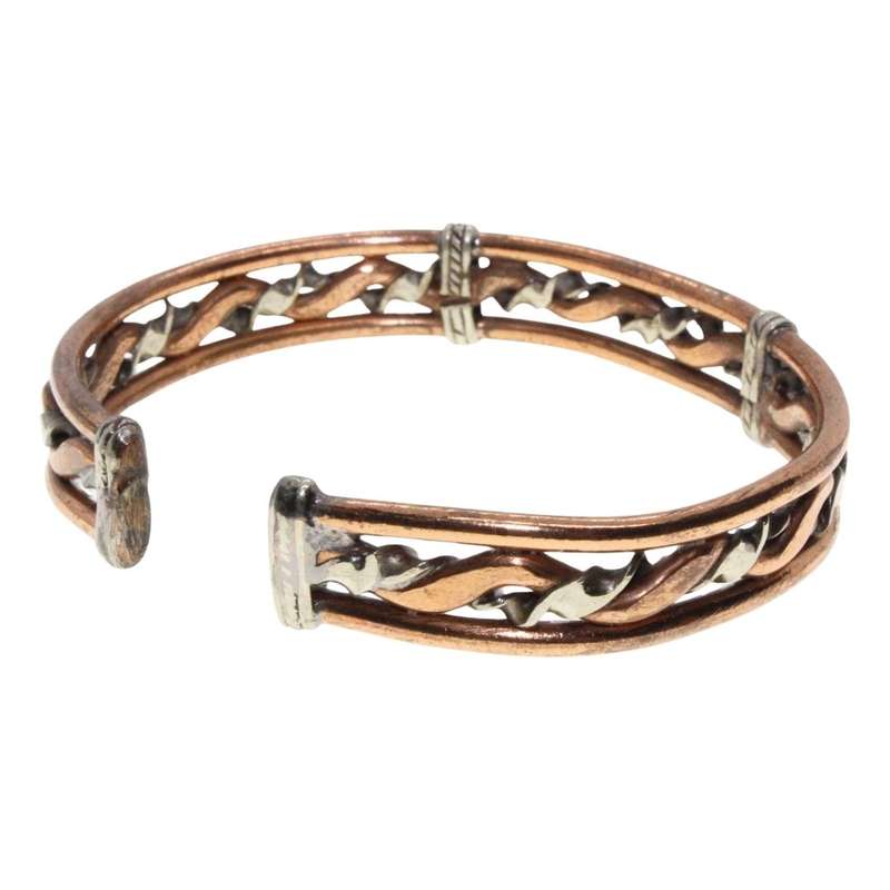 Bangle - Copper Vintage Art Deco Style Cuff Design. Unisex Bangle - ML3173