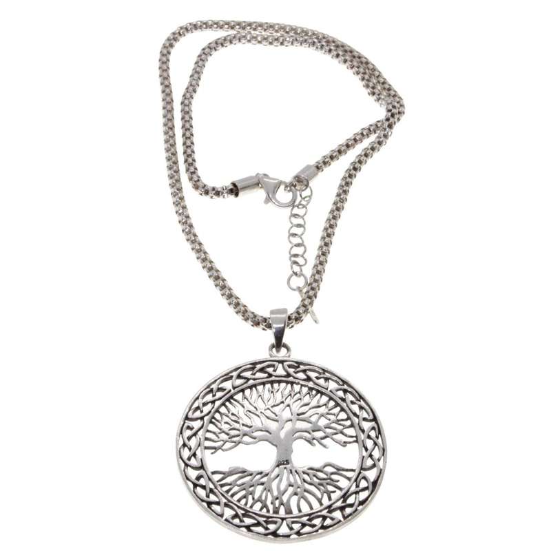 Necklace - 925 Silver necklace. 925 Silver Pendant Tree of Life - ML3202
