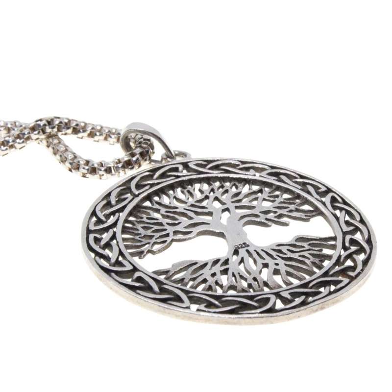 Necklace - 925 Silver necklace. 925 Silver Pendant Tree of Life - ML3202