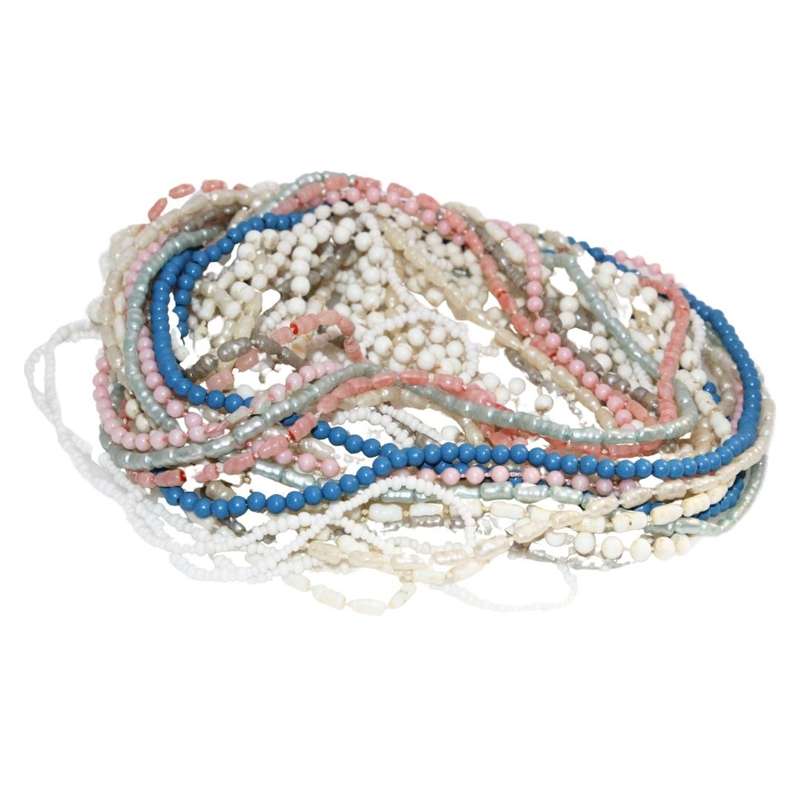 Necklace - Assorted Seed Pearl and Plastic Bead Necklaces - ML3210