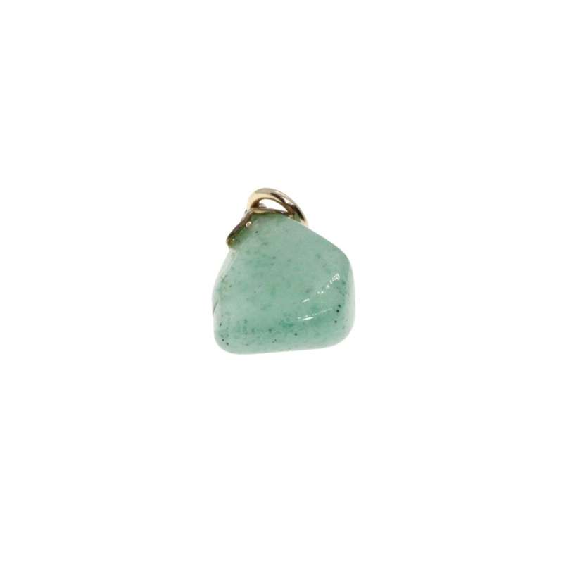 Pendant - Gold Tone Dainty Jade Pendant - ML3224