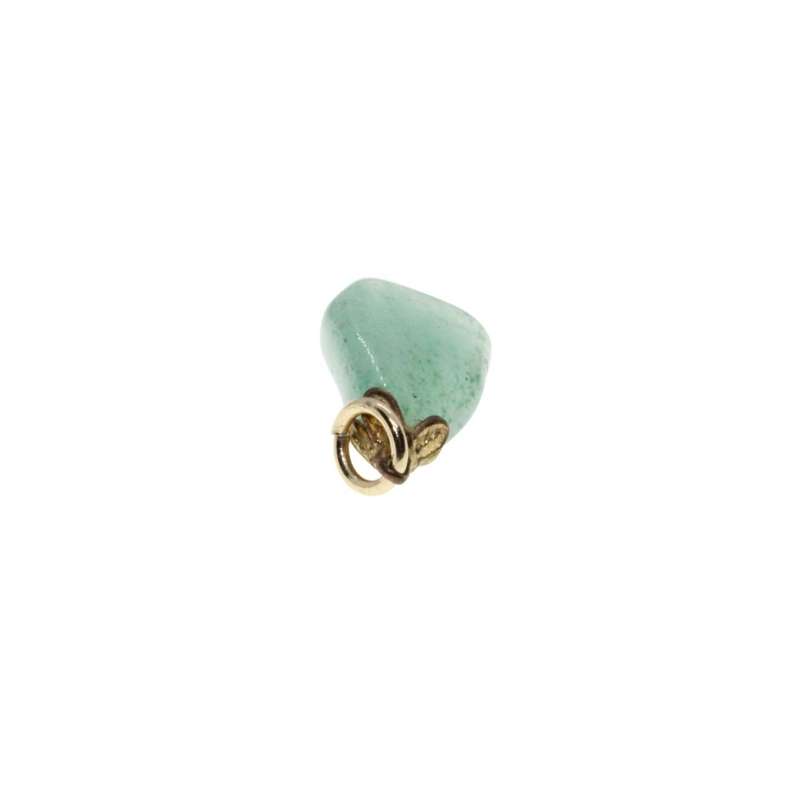 Pendant - Gold Tone Dainty Jade Pendant - ML3224