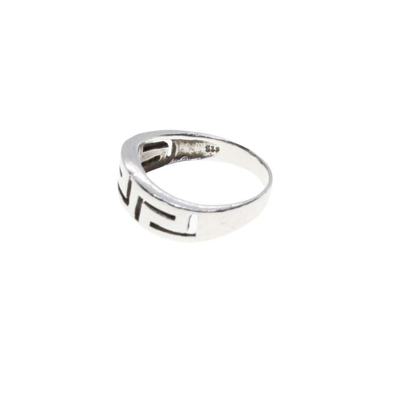 Ring - 925 Silver band ring . Cut Out Design. - ML3241