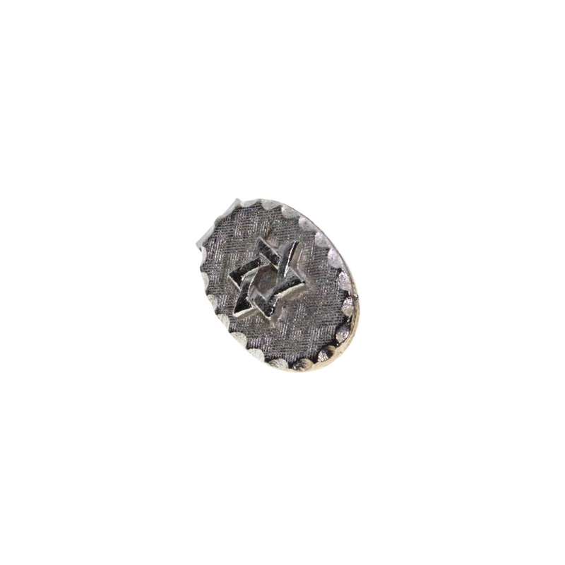 Tie Pin - Silver Tone Beautifully Designed Tie Pin with Magen David Star - ML3287