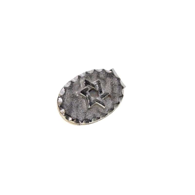 Tie Pin - Silver Tone Beautifully Designed Tie Pin with Magen David Star - ML3287