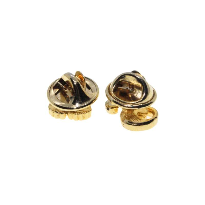 Tie Pins - Gold Tone Vintage One with an S initial with Diamantes. One with feet - ML3331